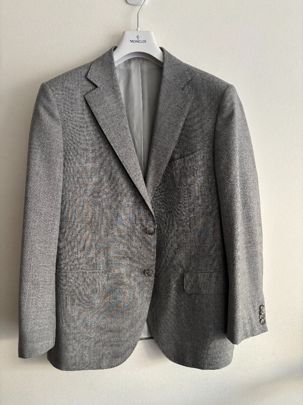 $900 Suitsupply Lazio Slim Grey Wool Sport Coat/Blazer -- 44 Short